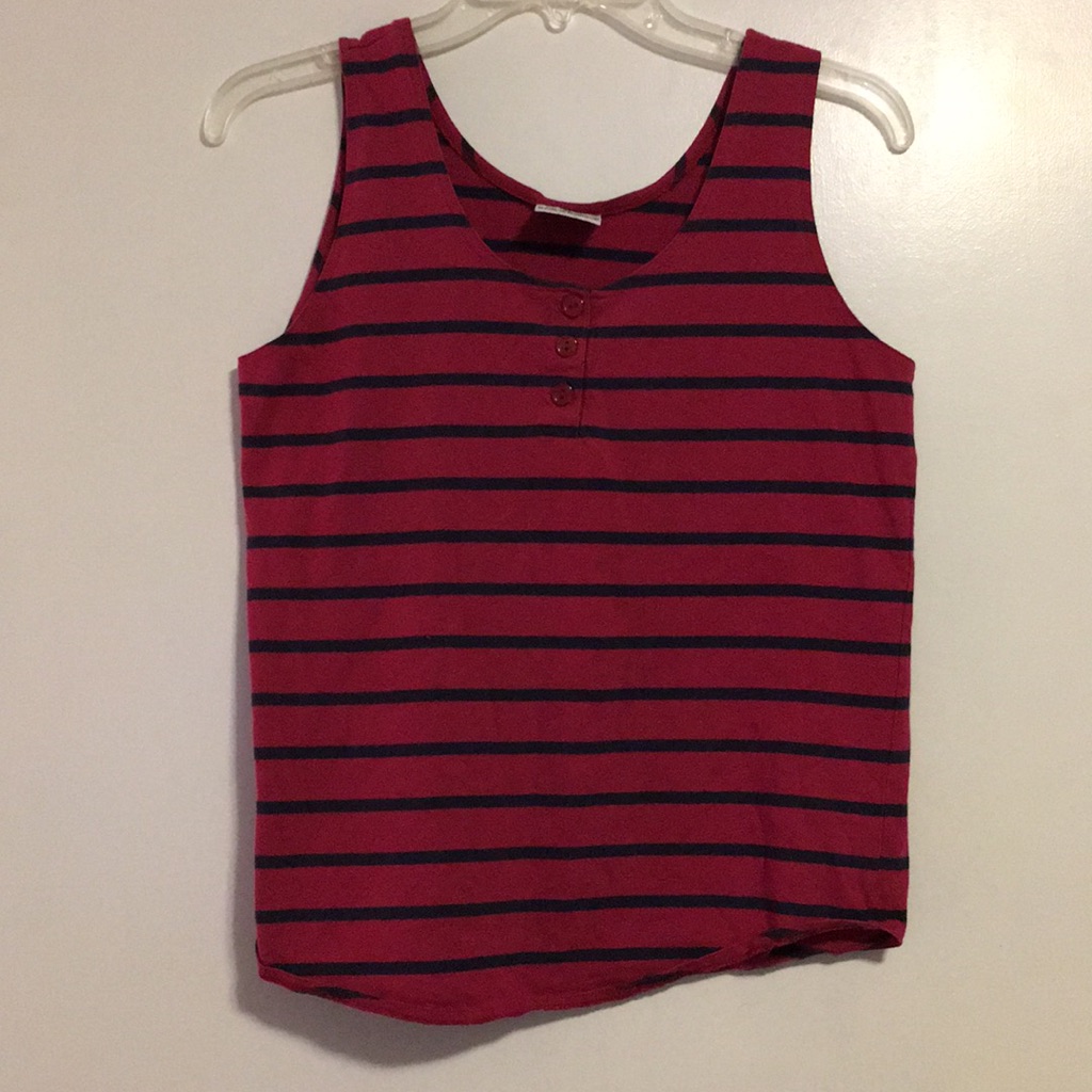 Class 955 Red Striped Tank Top Class 955 Red Striped Tank Top
